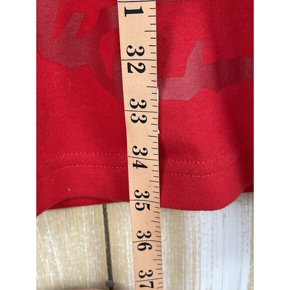 Snoopy Red White & Blue Hoodie Fleece Sweatshirt Lounge Dress - Picture 4 of 13